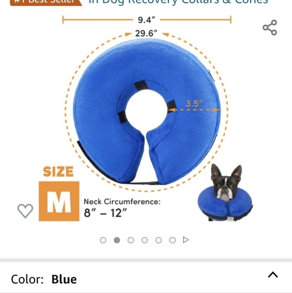 🔥4/$15 BENCMATE INFLATABLE RECOVERY DOG COLLAR PROTECTIVE CONE M - L - XL - Picture 9 of 10